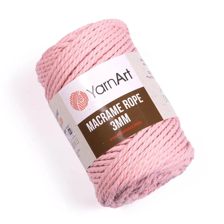 YarnArt Macrame Rope 3mm ( kifésülhető)