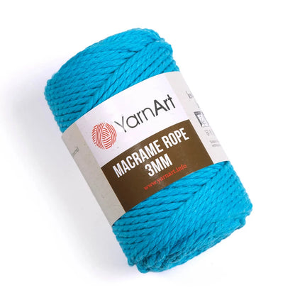 YarnArt Macrame Rope 3mm ( kifésülhető)