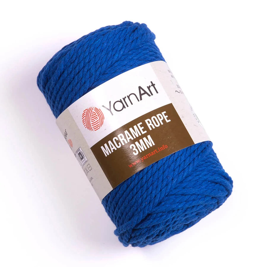 YarnArt Macrame Rope 3mm ( kifésülhető)
