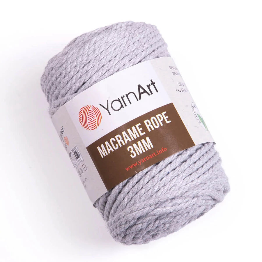 YarnArt Macrame Rope 3mm ( kifésülhető)