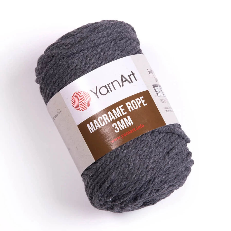 YarnArt Macrame Rope 3mm ( kifésülhető)