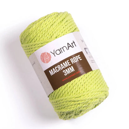 YarnArt Macrame Rope 3mm ( kifésülhető)