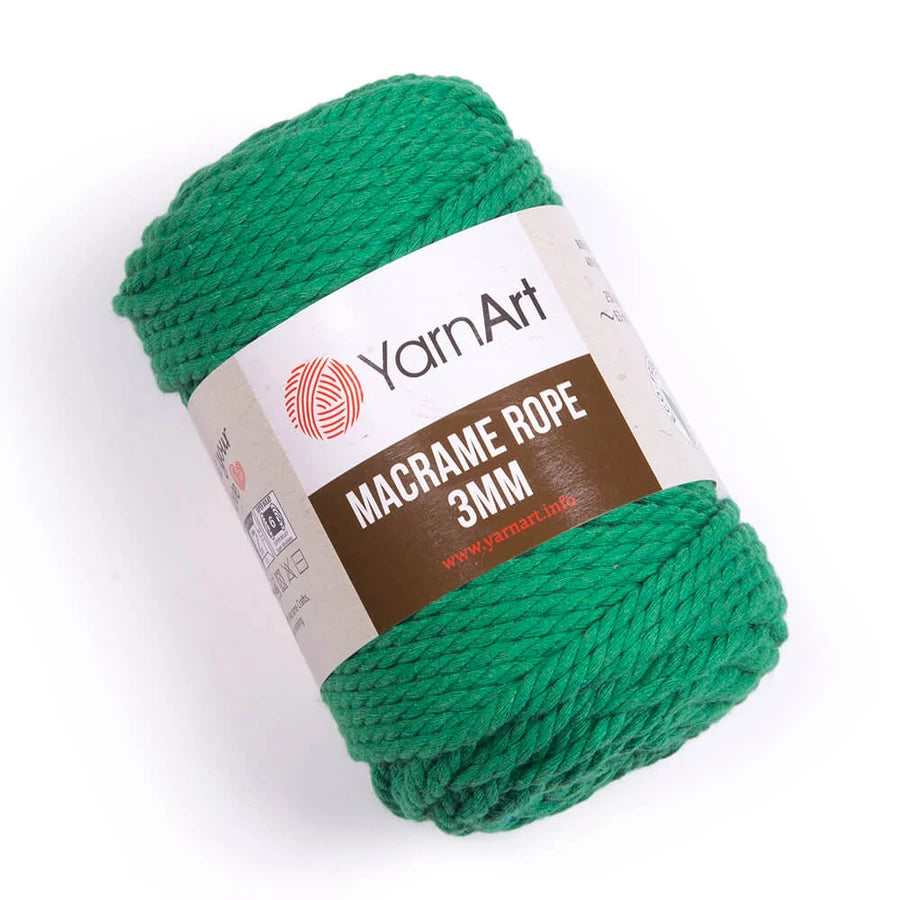 YarnArt Macrame Rope 3mm ( kifésülhető)