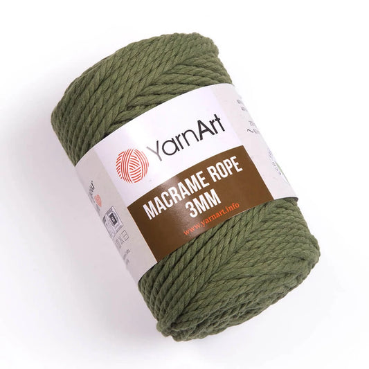 YarnArt Macrame Rope 3mm ( kifésülhető)